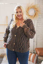 Load image into Gallery viewer, Brunette Bold &amp; Classy Cable Knit Crop Cardigan