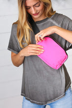 Load image into Gallery viewer, accessor One Size Fits All Hot Pink Nylon Zipper Buckle Belt Sling