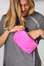 Load image into Gallery viewer, accessor One Size Fits All Hot Pink Nylon Zipper Buckle Belt Sling