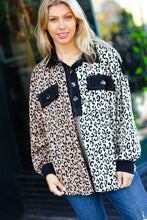 Load image into Gallery viewer, Fun Days Ahead Camel Leopard Color Block Button Down Pullover