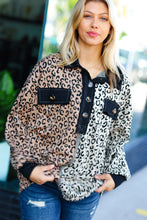 Load image into Gallery viewer, Fun Days Ahead Camel Leopard Color Block Button Down Pullover
