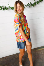 Load image into Gallery viewer, Watercolor Paint Strokes V Neck Top