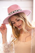 Load image into Gallery viewer, Weekend Vibes Blush Ribbon Fedora Hat