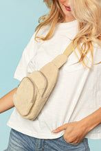 Load image into Gallery viewer, Apparel &amp; Accessories One Size Fits All Sand Corduroy Sling Crossbody Bag