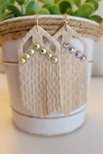 Load image into Gallery viewer, Jewelry Crystal Snakeskin Shredded Earrings