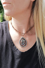 Load image into Gallery viewer, Jewelry Crystal Teardrop Toggle Necklace
