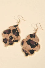 Load image into Gallery viewer, Jewelry Leopard Cork Moroccan Earrings
