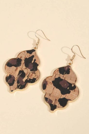 Jewelry Leopard Cork Moroccan Earrings