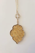 Load image into Gallery viewer, Jewelry Rattan Woven Pendant Necklace
