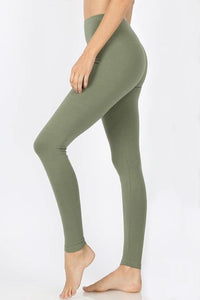 Leggings Jane Cotton Leggings - Olive