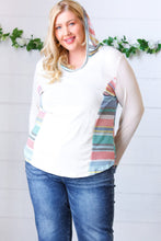 Load image into Gallery viewer, Oatmeal Princess Multicolor Fancy Terry Hoodie