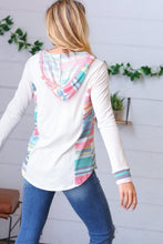 Load image into Gallery viewer, Oatmeal Princess Multicolor Fancy Terry Hoodie