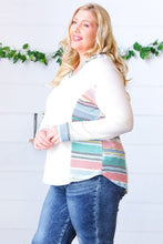 Load image into Gallery viewer, Oatmeal Princess Multicolor Fancy Terry Hoodie