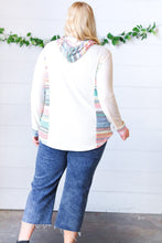 Load image into Gallery viewer, Oatmeal Princess Multicolor Fancy Terry Hoodie