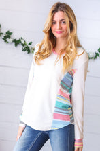 Load image into Gallery viewer, Oatmeal Princess Multicolor Fancy Terry Hoodie