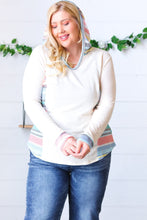 Load image into Gallery viewer, Oatmeal Princess Multicolor Fancy Terry Hoodie