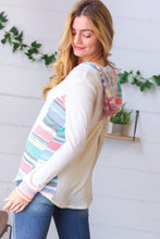 Load image into Gallery viewer, Oatmeal Princess Multicolor Fancy Terry Hoodie