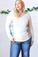 Load image into Gallery viewer, Oatmeal Princess Multicolor Fancy Terry Hoodie