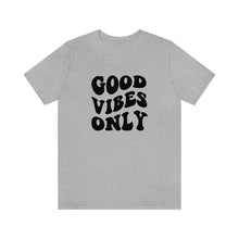 Load image into Gallery viewer, T-Shirt Athletic Heather / S Good Vibes Only Graphic Tee