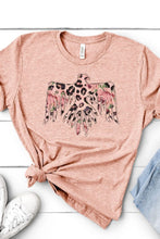 Load image into Gallery viewer, T-Shirt Heather Peach / S Leopard Thunderbird Graphic Tee