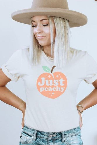 T-Shirt White / L Just Peachy Graphic Tee
